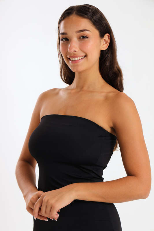 Mariana Boobtube Maxi Bodycon Dress with Side Slit