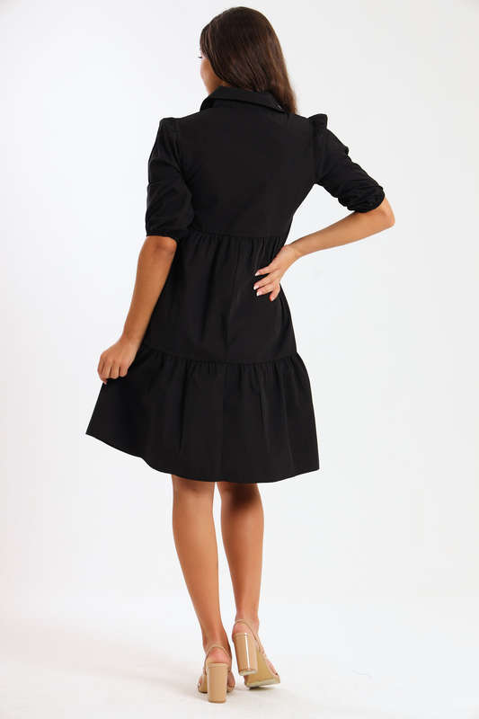 Molly Collared Tiered Dress
