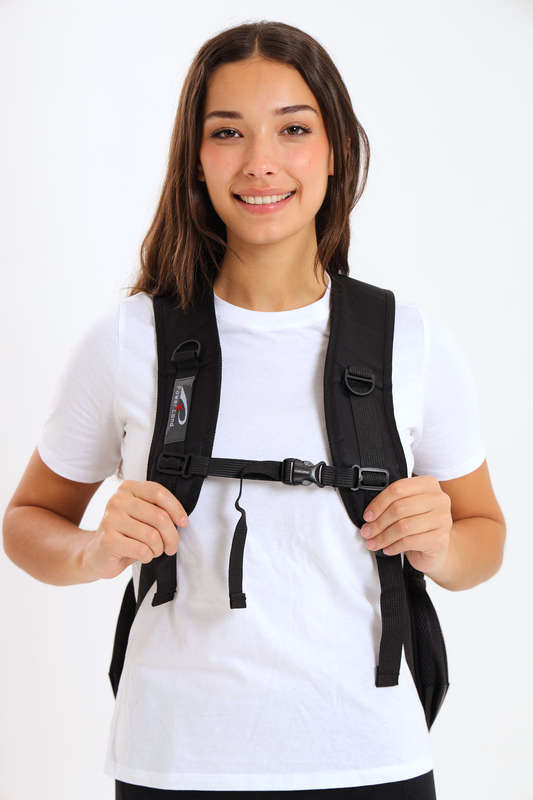 Powerland Laptop Backpack or School Bag with Multiple Compartments 2XL Black