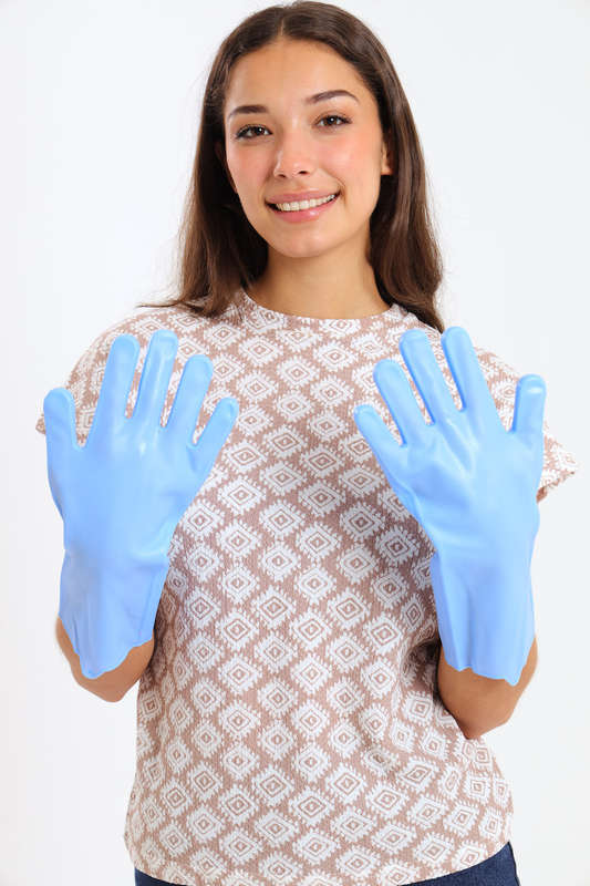 Senza® 1 Pair Silicone Scrubber Gloves