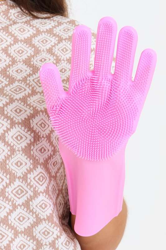 Senza® 1 Pair Silicone Scrubber Gloves