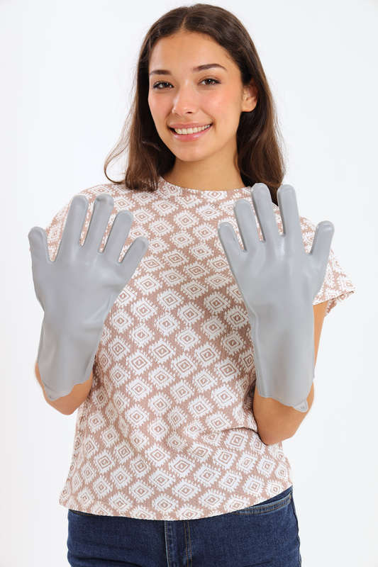 Senza® 1 Pair Silicone Scrubber Gloves