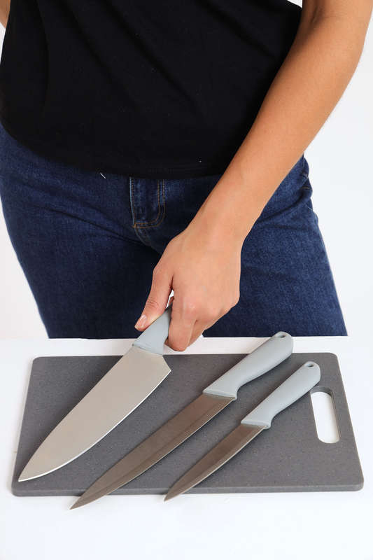 Senza® 3-Piece Combo Knife Set Stainless Steel