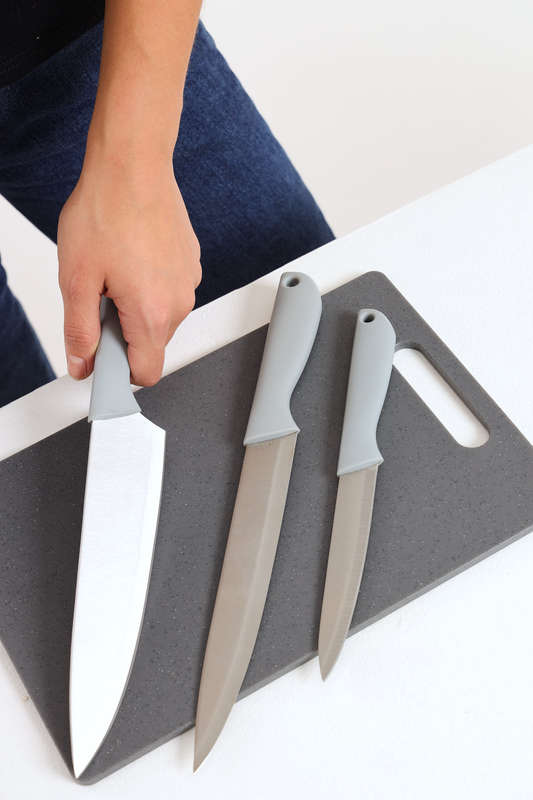 Senza® 3-Piece Combo Knife Set Stainless Steel