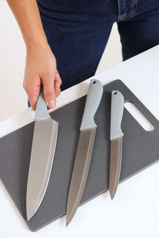 Senza® 3-Piece Combo Knife Set Stainless Steel