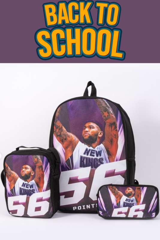 Senza® 3 Piece School Bag Set Backpack Printed Waterproof Schoolbag