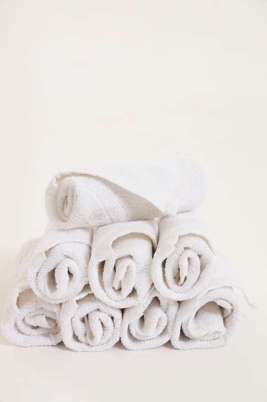Senza® 5 Pcs Face Cloth White 300mm X 480mm