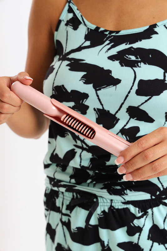 Senza® Cordless Travelling Mini Hair Straightener Rechargeable Hot Comb
