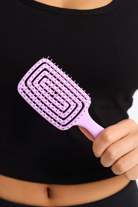 Senza® Eco Friendly Sq Shape Detangler Wet &amp; Dry Brush