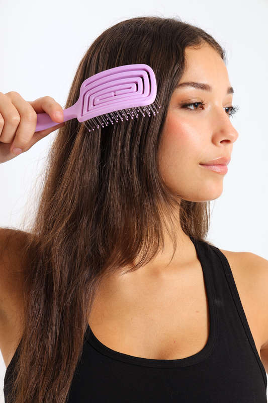 Senza® Eco Friendly Sq Shape Detangler Wet &amp; Dry Brush