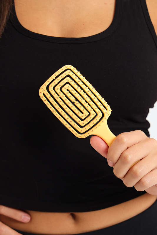 Senza® Eco Friendly Sq Shape Detangler Wet &amp; Dry Brush