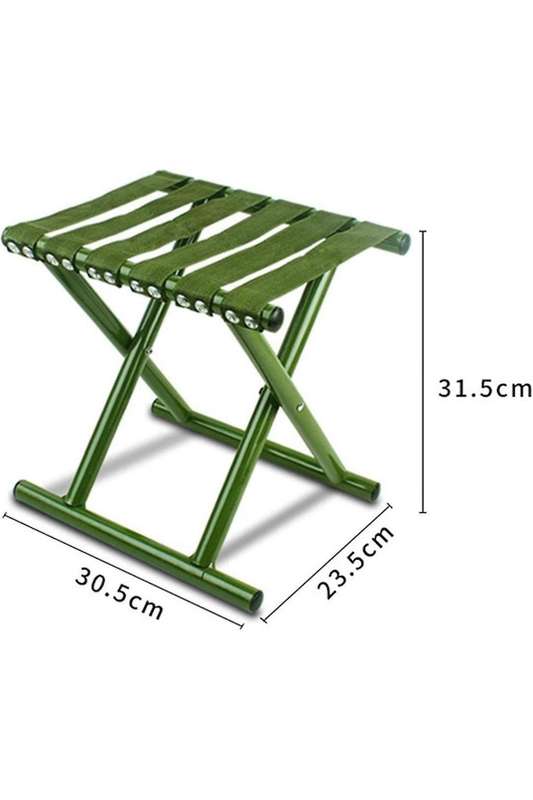 Senza® Travel Heavy Duty 2 in 1 Folding Stool Steel Chair