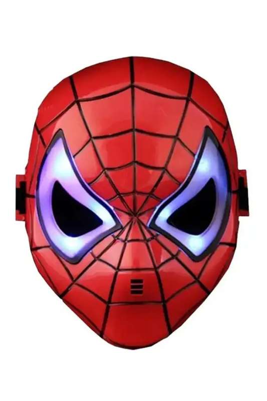 Spiderman Or Iron Man Light Up Face Mask Shield