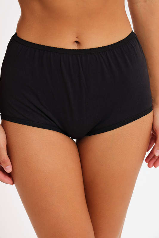 3 Pack Branded Cotton Underwear High Waisted Panties Full Coverage Granny Panties Variety Pack
