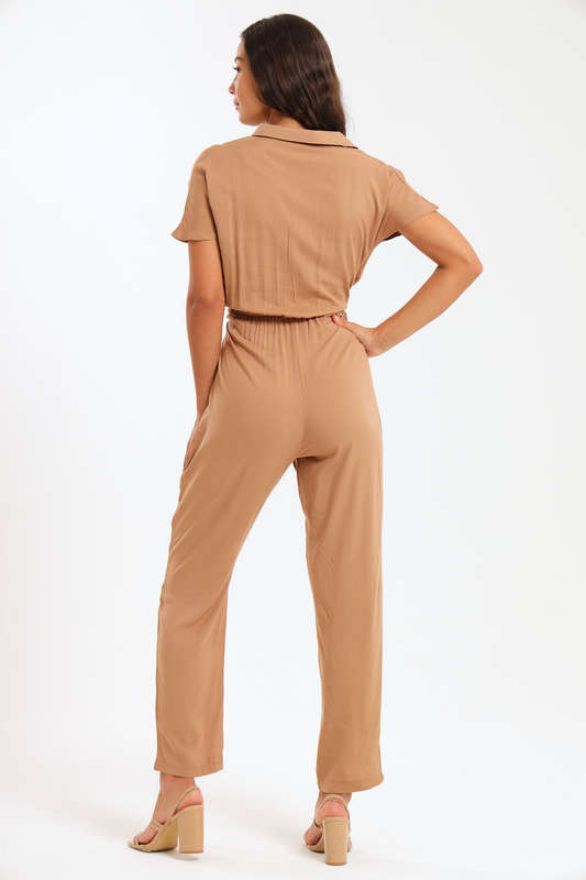 Frankie Summer Viscose Short Sleeve Jumpsuit