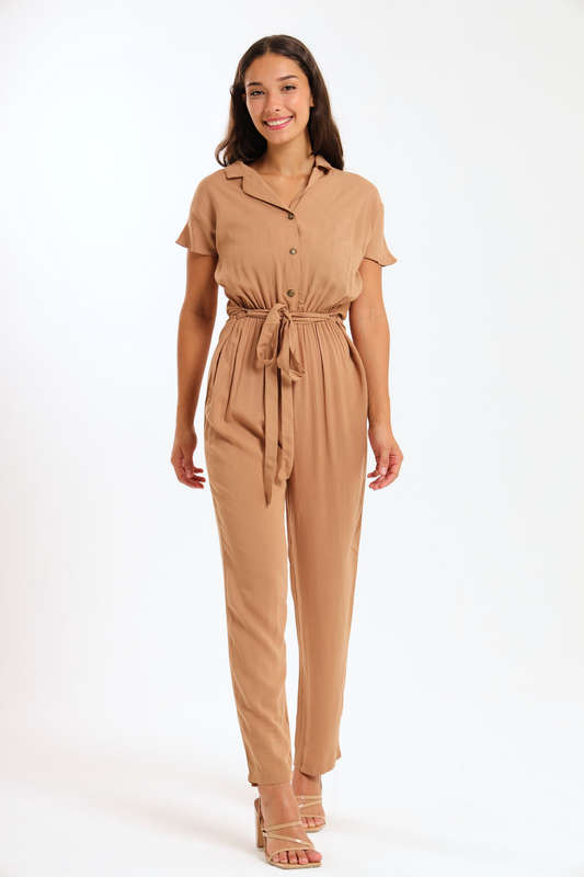 Frankie Summer Viscose Short Sleeve Jumpsuit