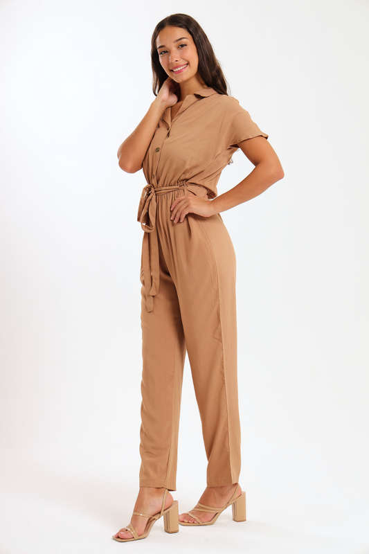 Frankie Summer Viscose Short Sleeve Jumpsuit