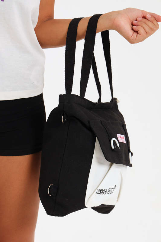 Ladies Canvas Tote Travel Bag With Multiple Compartments