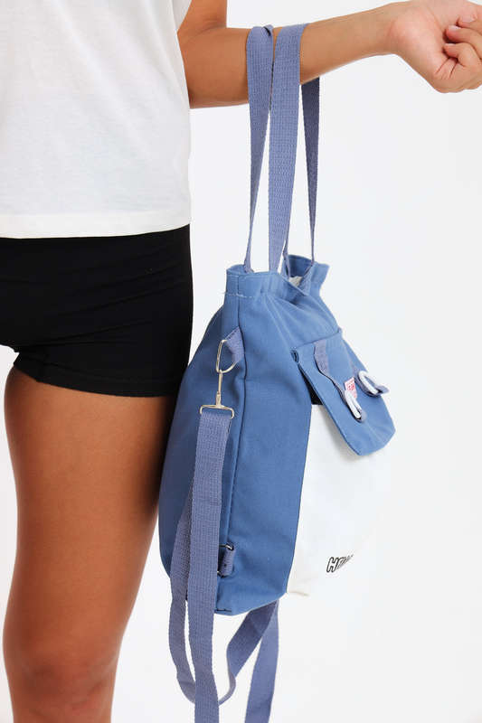 Ladies Canvas Tote Travel Bag With Multiple Compartments