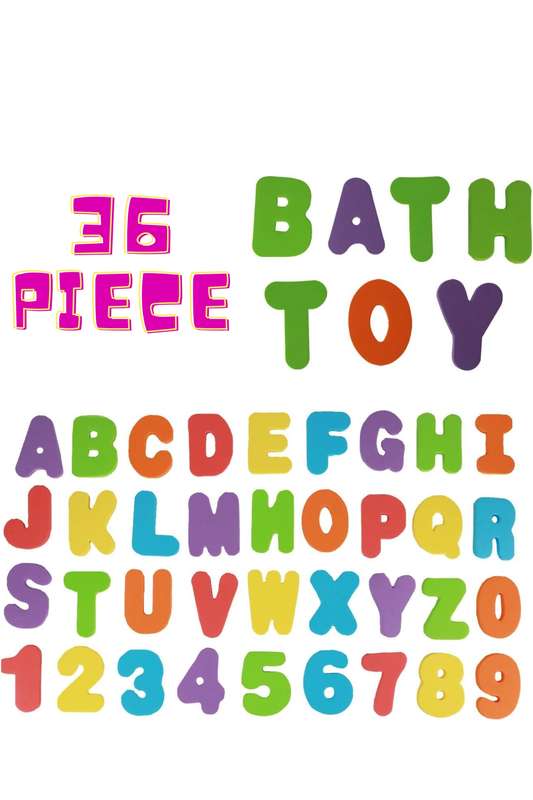 Senza® 36 Piece Children's Bath Letters and Numbers