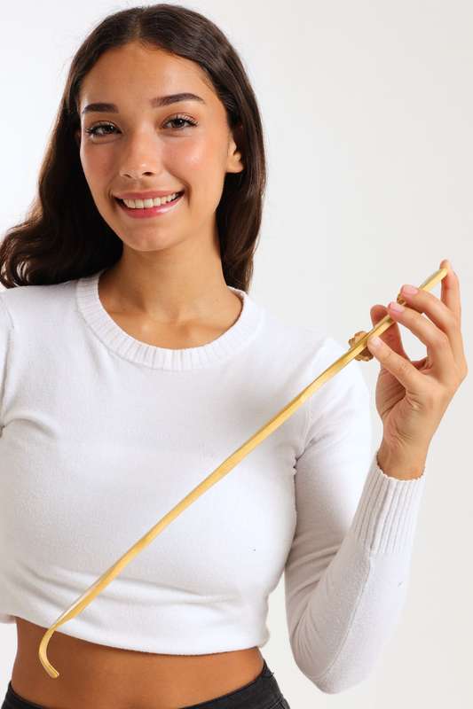 Senza® Bamboo Back Scratcher With Massage Wheels For Stress Relief