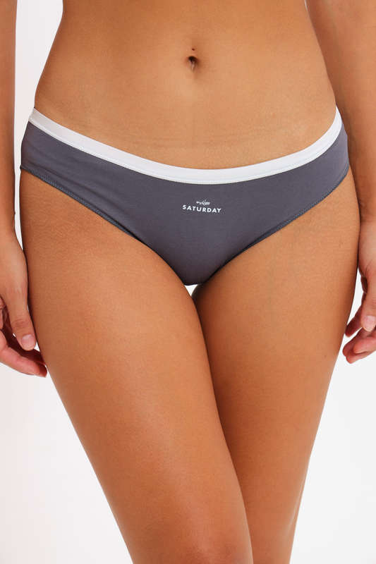 Senza® 3 Pack Ladies Branded Weekender Cotton Panties