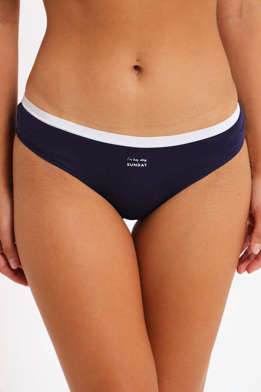 Senza® 3 Pack Ladies Branded Weekender Cotton Panties