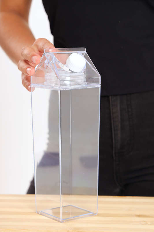 Senza® Milk Carton Clear Water Bottles 1000ml