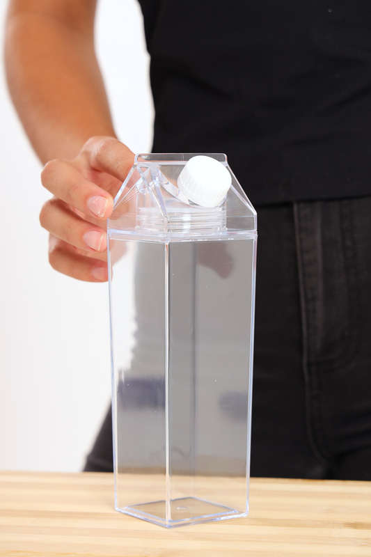 Senza® Milk Carton Clear Water Bottles 500ml
