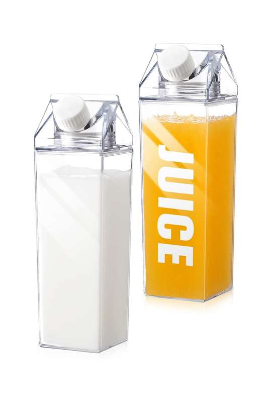Senza® Milk Carton Clear Water Bottles 1000ml