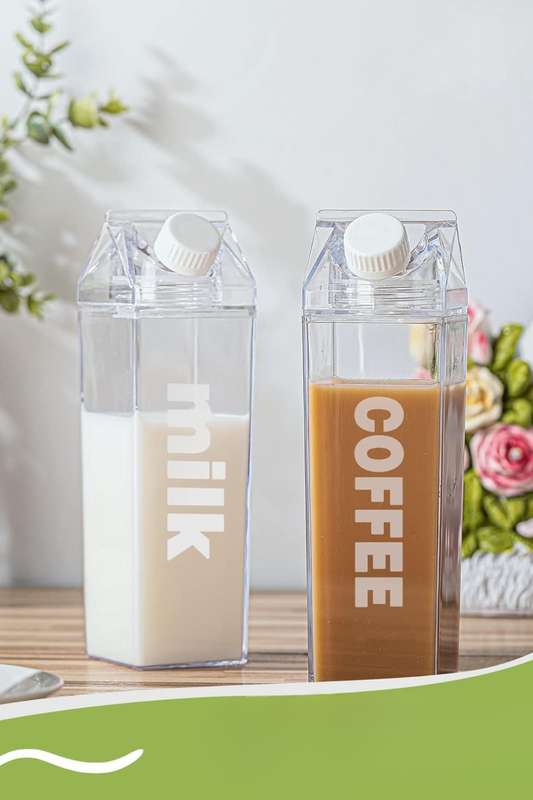 Senza® Milk Carton Clear Water Bottles 1000ml