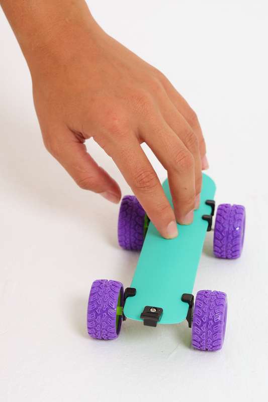 Senza® Slap On Pullback Skateboard Bracelet With Wheels