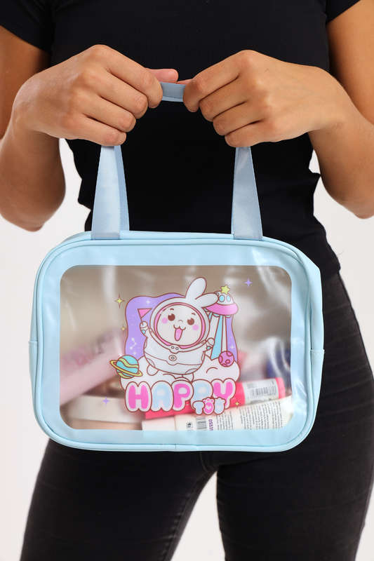 Young Girls Cute Transparent Portable Cosmetic Bag