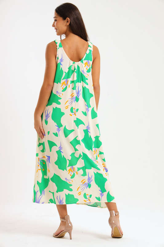 Bella Bella Viscose Shoulder Summer Maxi Summer Dress