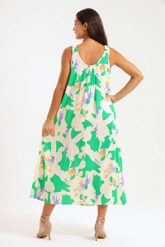 Bella Bella Viscose Shoulder Summer Maxi Summer Dress