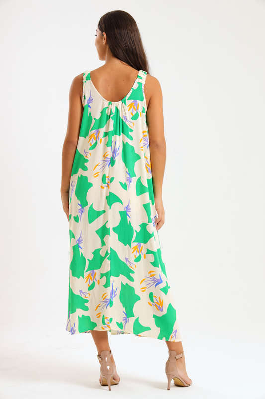 Bella Bella Viscose Shoulder Summer Maxi Summer Dress