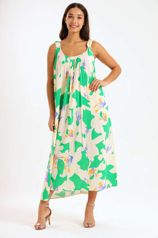 Bella Bella Viscose Shoulder Summer Maxi Summer Dress
