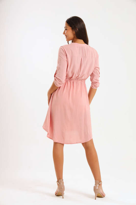 Cambray Button Down Summer Shirt Dress