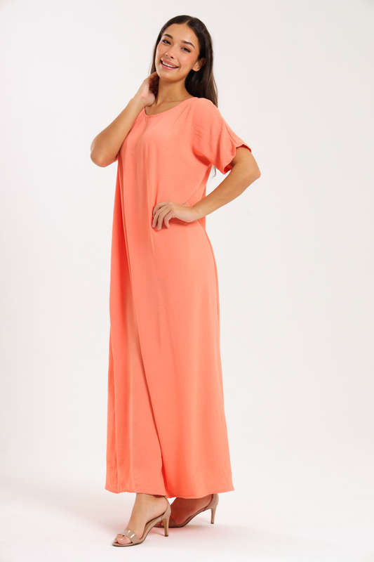 Jasmin Classic Maxi Short Sleeve Dress