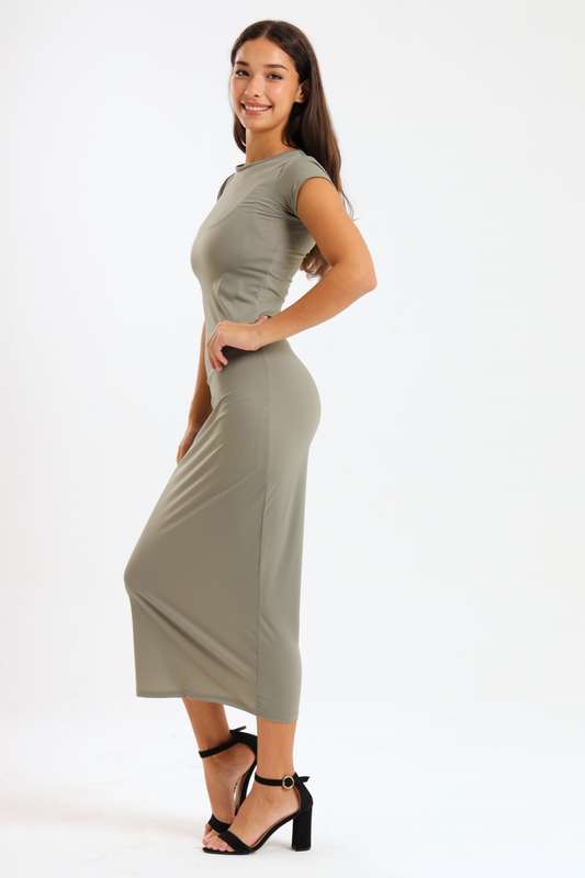 Jazzlyn Ladies Skin Tight Maxi Bodycon Summer Dress
