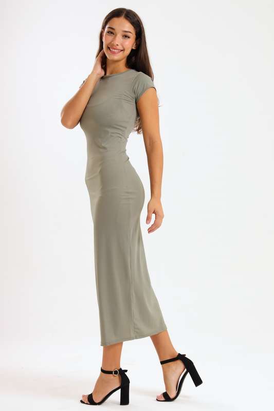 Jazzlyn Ladies Skin Tight Maxi Bodycon Summer Dress
