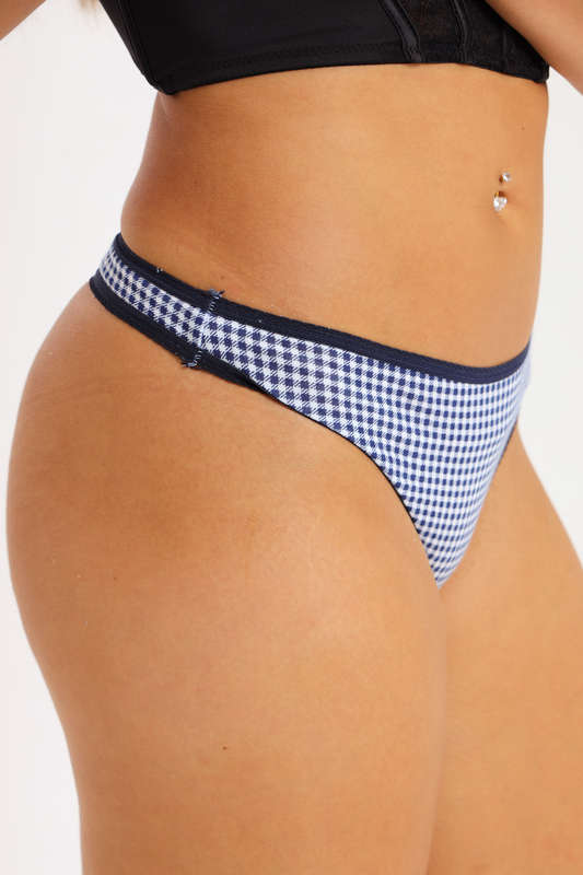 Ladies 3 Pack Assorted Cotton Luxury Thong G-String Variety Pack Panties