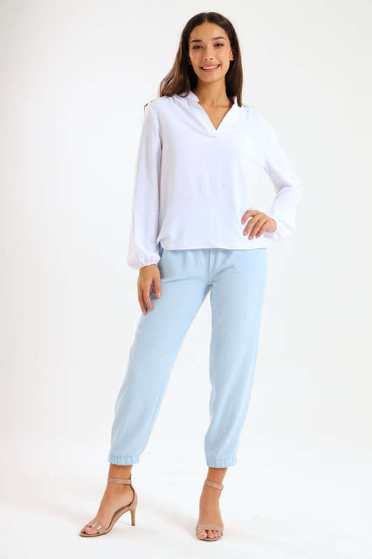Ladies Airflow Long Sleeve Casual Blouse