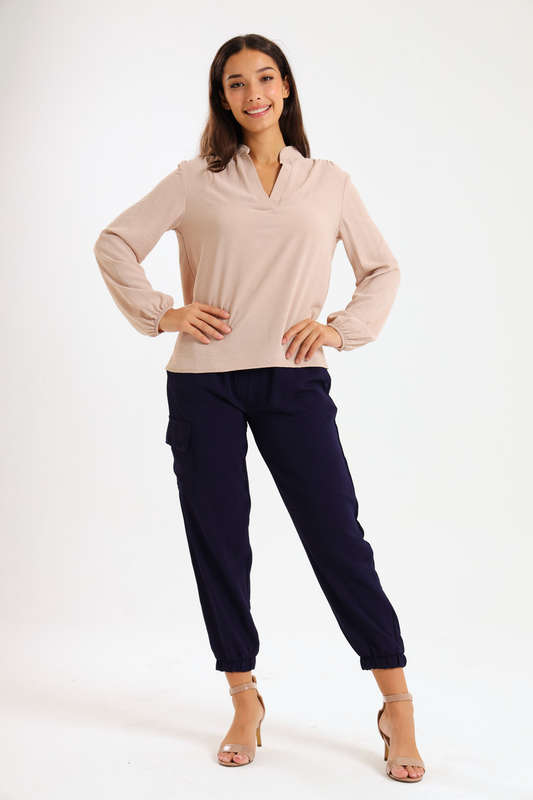 Ladies Airflow Long Sleeve Casual Blouse