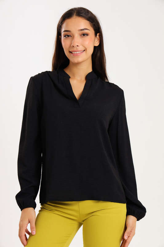 Ladies Airflow Long Sleeve Casual Blouse