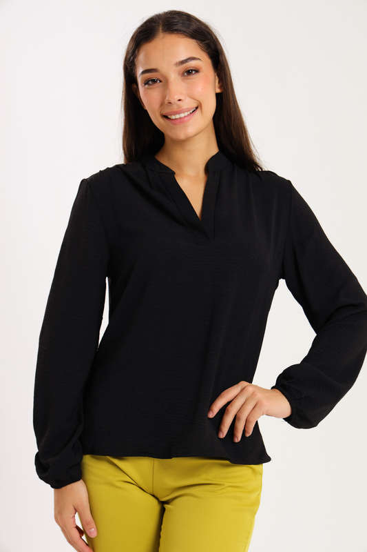 Ladies Airflow Long Sleeve Casual Blouse