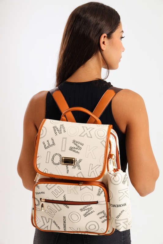 Ladies Nicole Elegant PU Leather Travel Backpack Daypack Rucksack