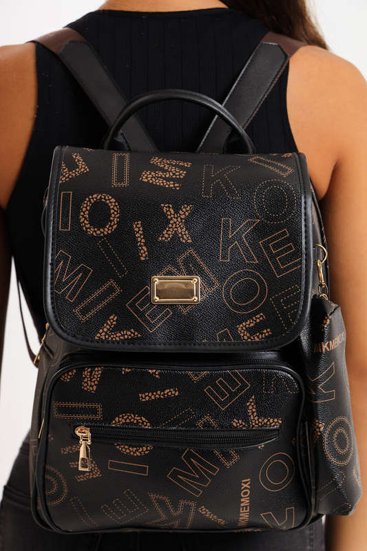 Ladies Nicole Elegant PU Leather Travel Backpack Daypack Rucksack