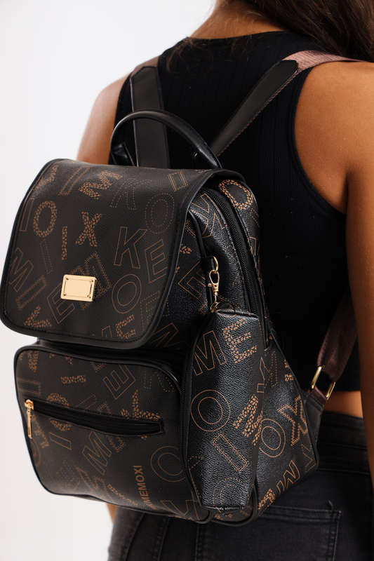 Ladies Nicole Elegant PU Leather Travel Backpack Daypack Rucksack