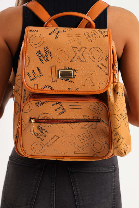 Ladies Nicole Elegant PU Leather Travel Backpack Daypack Rucksack